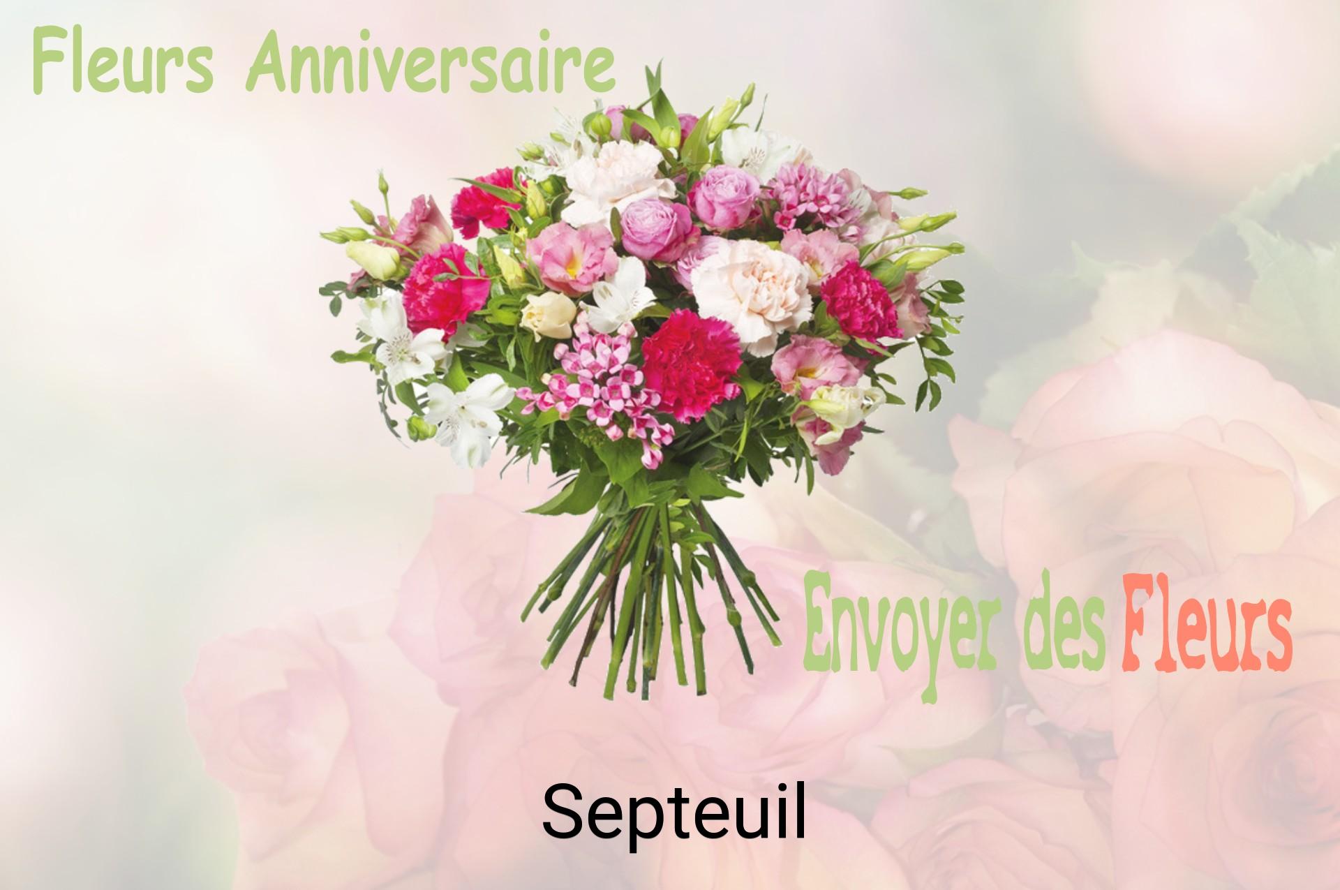 Bouquet de fleurs d’anniversaire livré à Septeuil